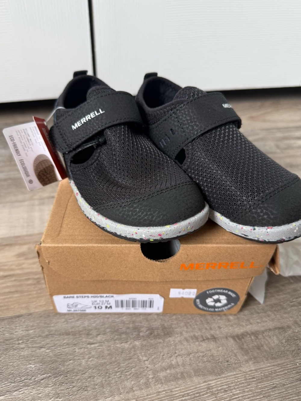 Merrell kids Bare Steps H20 toddler boy girl unisex size 10 NWT /box
